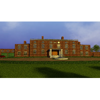A country house, everything but the car and trees created by hand in Pov-ray (one of my earliest images)