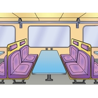 on the train, intended as a Manga background, Clip Studio Paint
