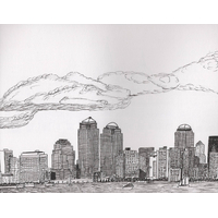 Fine liner pens on art paper