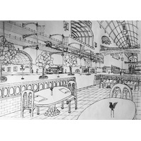 Fine liner pens on art paper